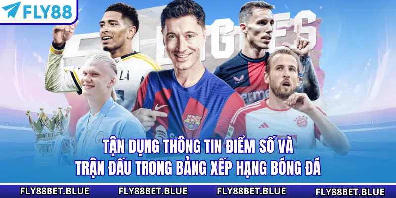 Tận dụng thông tin điểm số và trận đấu trong bảng xếp hạng bóng đá